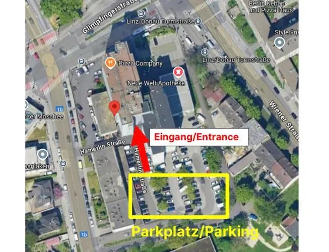 Zentrales Studio-apartment In Linz, Arbeiter-hit * Лінц